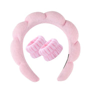 Luxury Spa Headband & Wristband Set